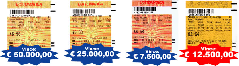 Ultime vincite Dicembre