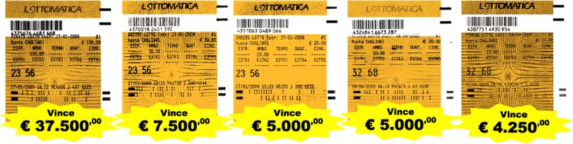 Ultime vincite dei nostri clienti
